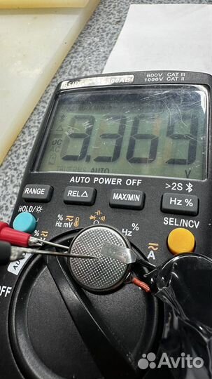 Батарейка cmos CR2032s с коннектором 2-pin