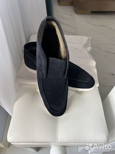 Лоферы мужские loro piana зимние