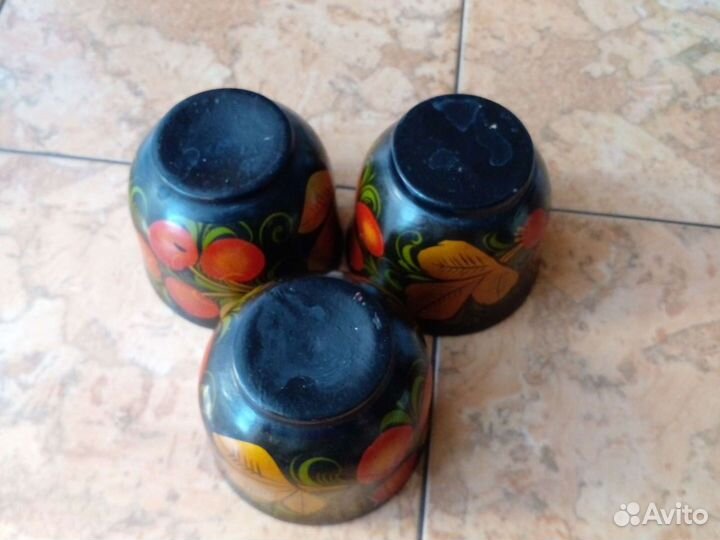 Чашки хохлома 3шт