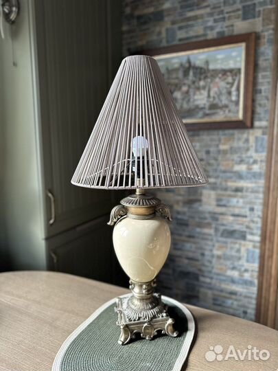 Плетеный абажур