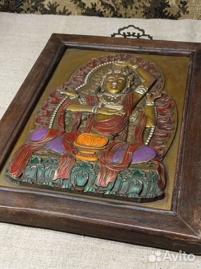 Танка латунь Китай буддизм