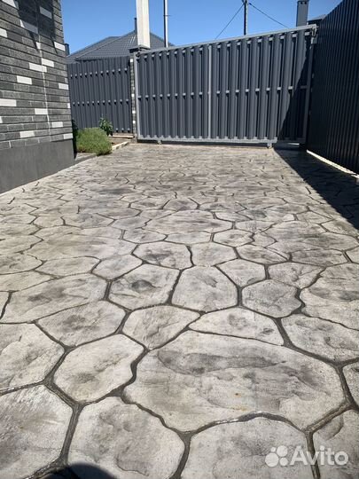 Печатный бетон