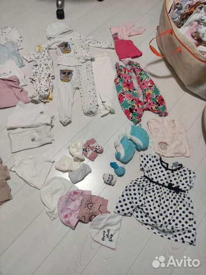 Детские вещи пакетом на девочку 56/62/68/74/80