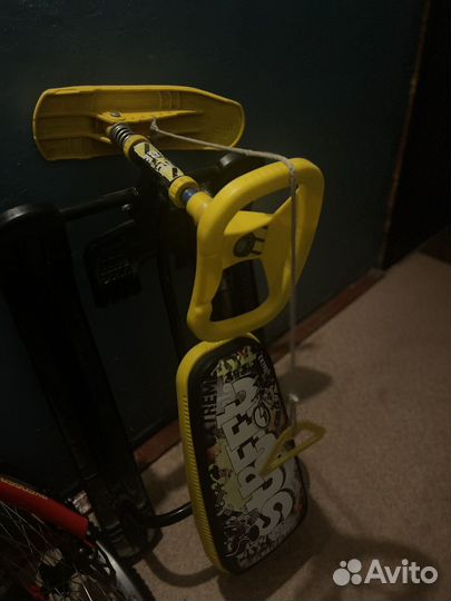 Детский снегокат с ручкой