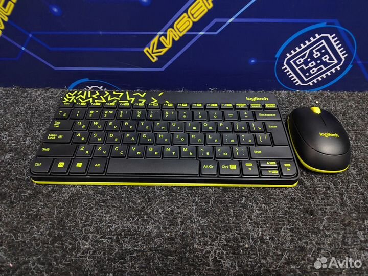 Клавиатура+мышь Logitech MK240 Nano