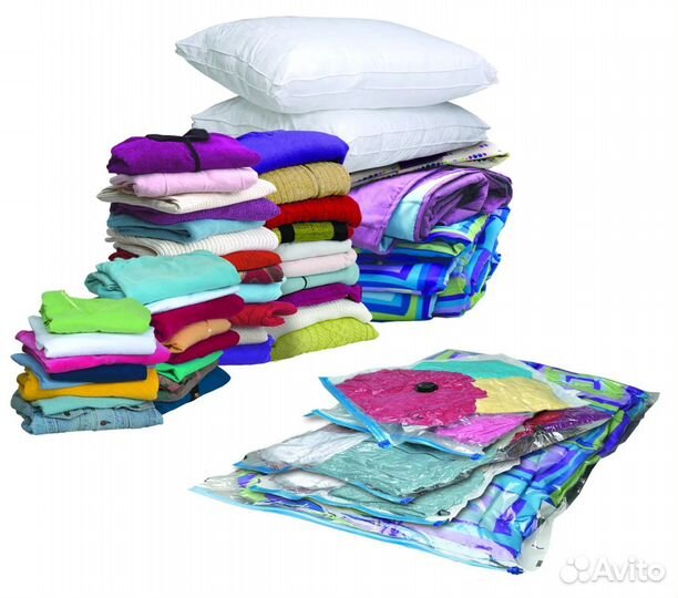 Пакет вакуумный для хранения с клапаном 70*100см