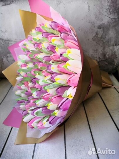 Букет тюльпаны из зефира оригинальный подарок