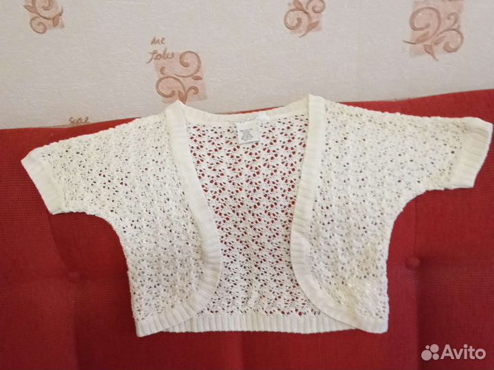 Болеро (накидка) для девочек, 122/128