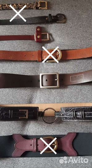 Кожаные ремни Tj collection Mustang