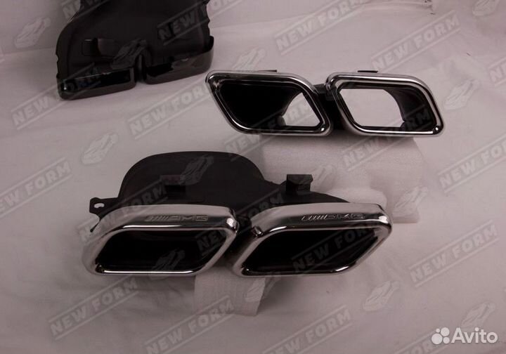 Диффузор с насадками 63 AMG Mercedes GLE