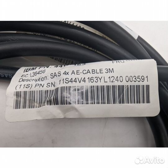 Кабель 44V4163, IBM, Mini SAS, 3 м