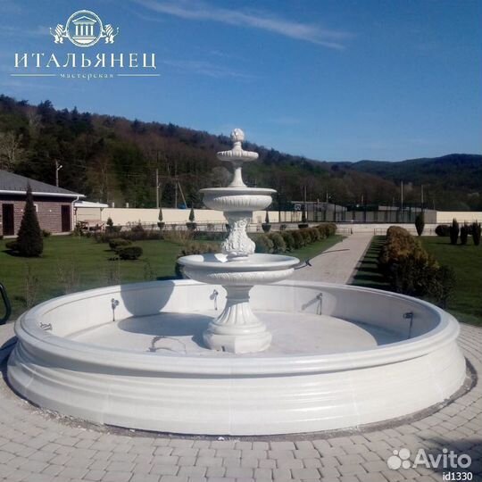 Фонтан Лев 3 уровня с шишкой