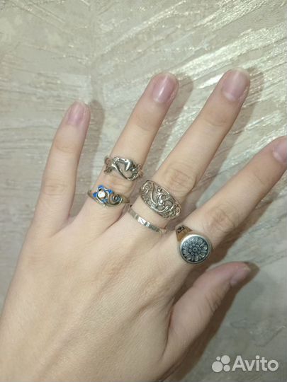Серебряные кольца 925
