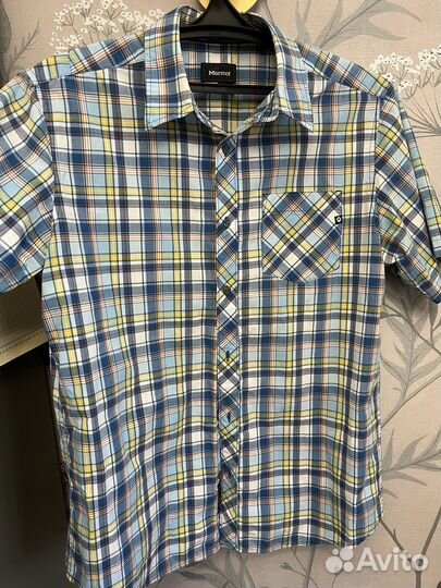 Мужская рубашка marmot с коротким рукавом L