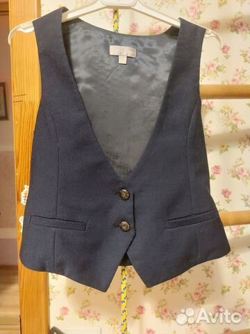 Школьный жилет на девочку синиц 140 р-ра Silver Sp