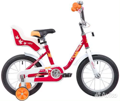 Велосипед novatrack maple 14 (2019) красный