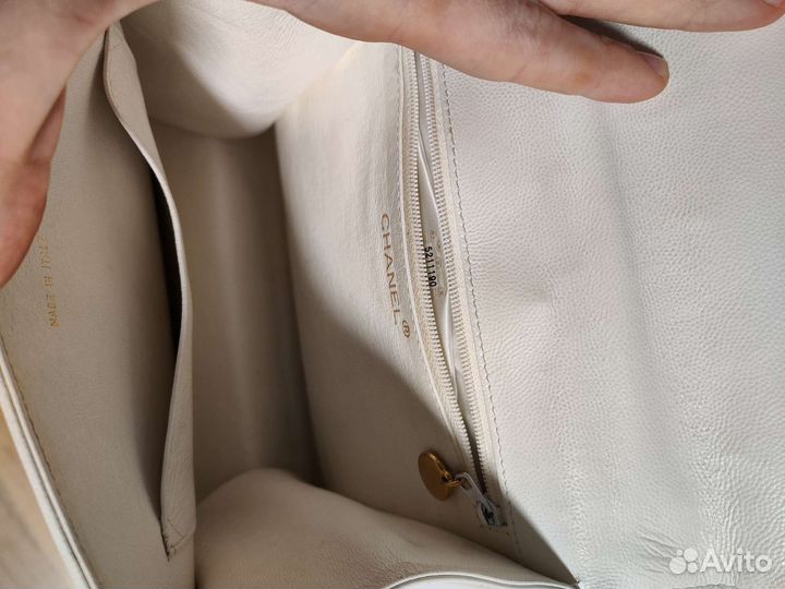 Сумка chanel белая винтаж