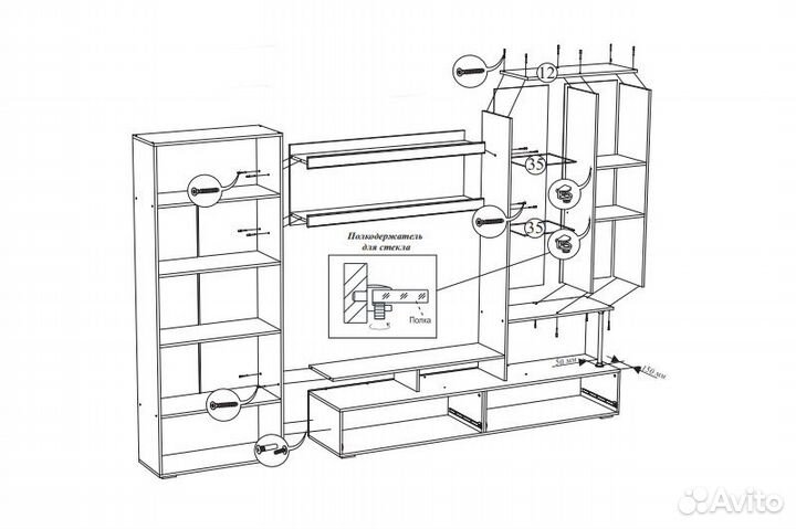 Стенка Вегас-1 (гостиная)