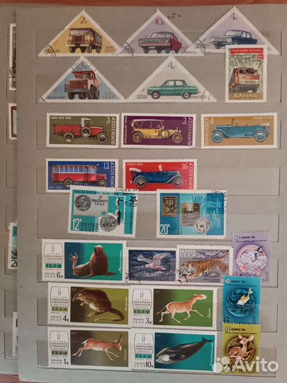 Большая коллекция марок 1960-е - 1970-е. 670 шт