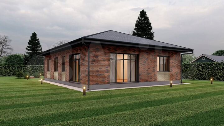 Коттедж 125 м² на участке 6 сот.