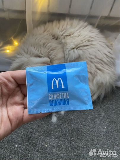 Влажная салфетка макдональдс
