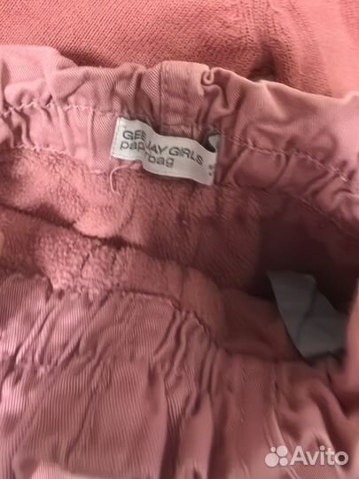 Утеплённые джинсы и водолазка 86