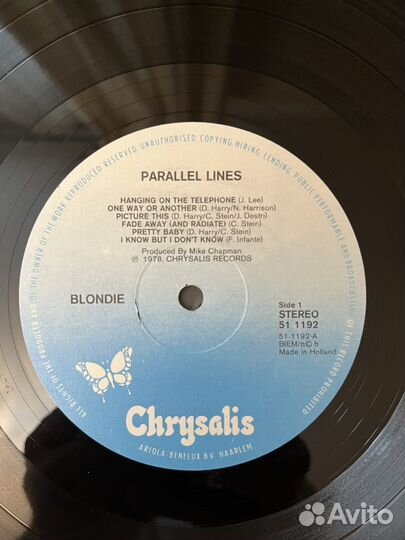 Blondie Parallel lines