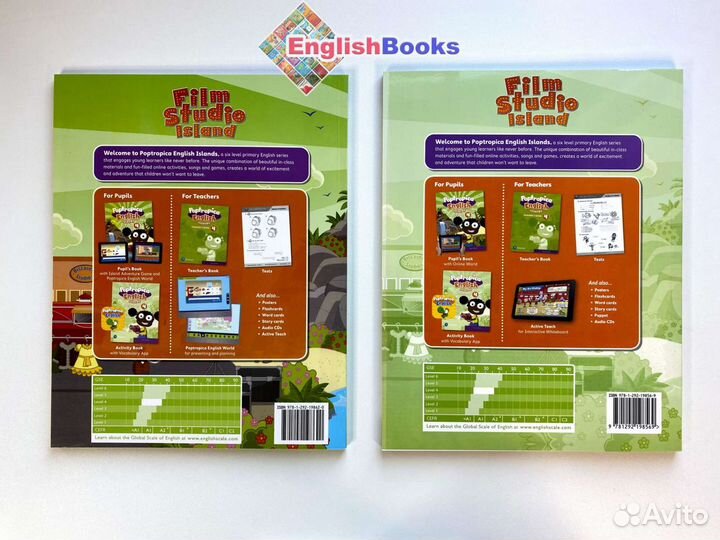 Poptropica english island 4, комплект (PB,AB,CD)