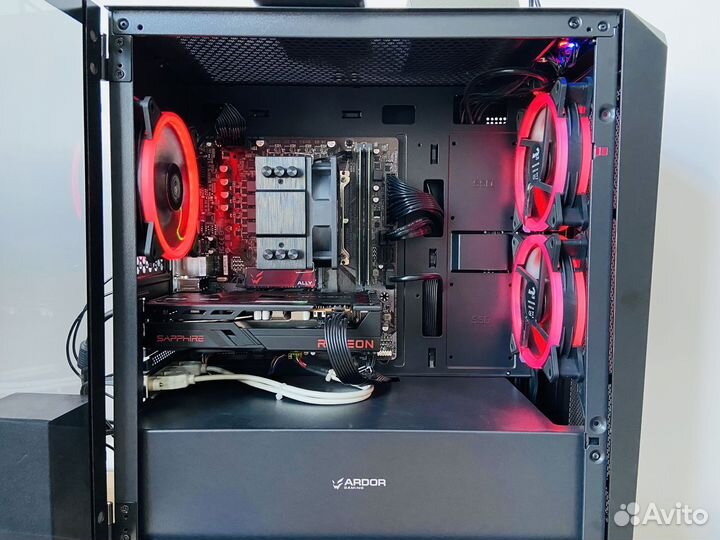 Игровой пк intel 12100f/RX6600/16GB/512GB/550watt