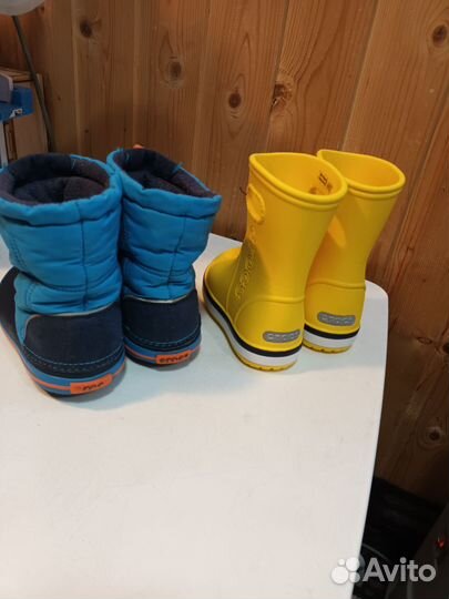Crocs сапоги детские c7, c8