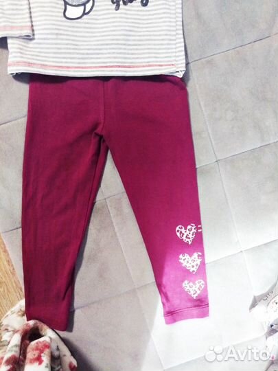 Комплект футболка Hello Kitty,р.86+ 2 лосин