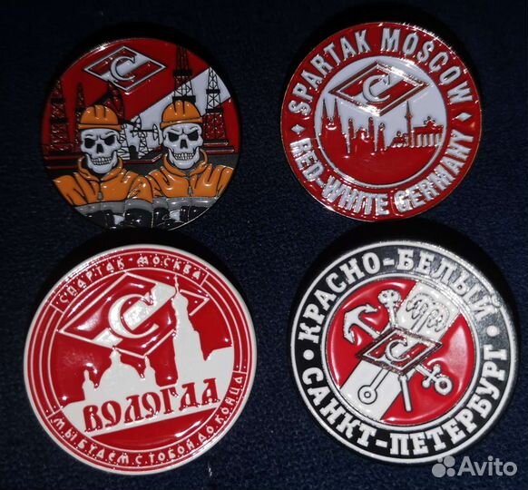 Значки, знаки Спартак, Зенит, цска, Динамо, stone
