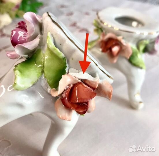 Подсвечники фарфор, винтаж, Германия