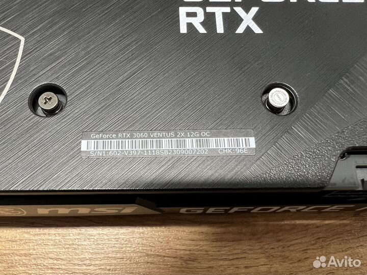 Msi rtx3060 12gb OC