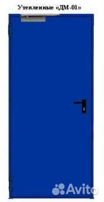 Двери противопожарные металлические, деревянные