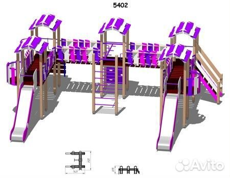 5402 Игровая конструкция серии «Пляж»