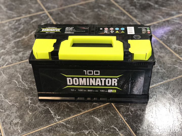 Аккумулятор Dominator 100 Ач обратная полярность