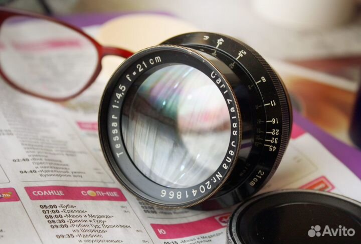 Объектив Tessar 4,5/210 Carl Zeiss Jena (1930-е)