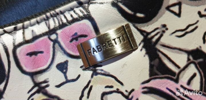 Сумка fabretti натуральная кожа