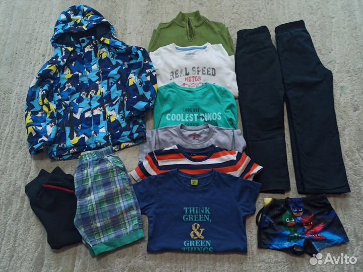 Вещи пакетом на мальчика 122 128