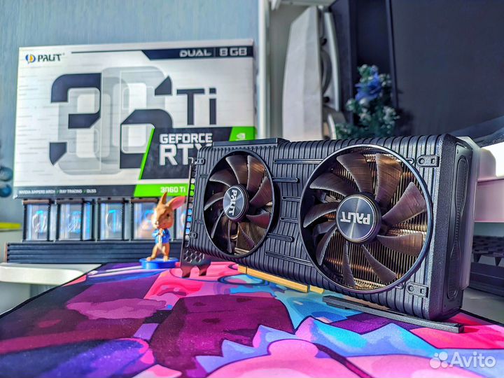 Видеокарта Palit RTX 3060 Ti Dual OC 8 Гб
