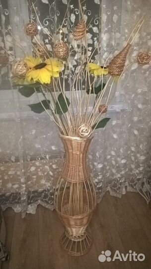 Плетеные корзины для цветов и для других целей