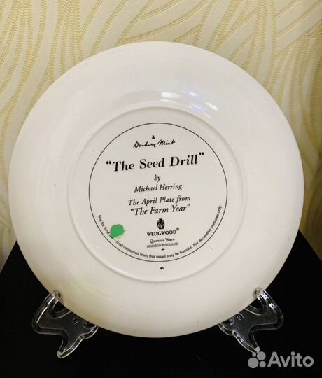 Тарелка Декоративная Wedgwood Англия Фарфор