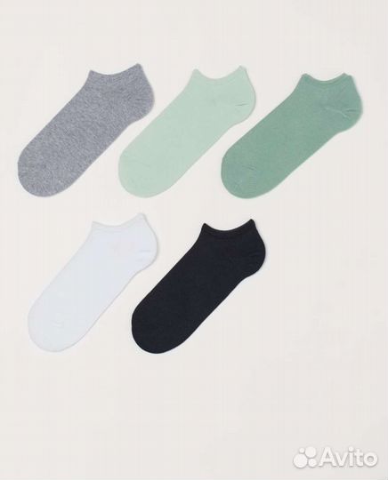 Носки H&M новые низкие 5 пар размер 37-39
