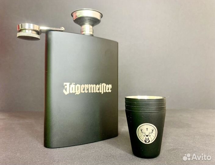 Шоты металл Jagermeister серебро