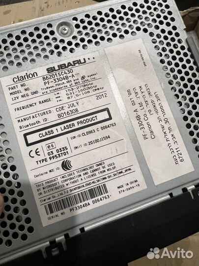 Магнитола на субару forester