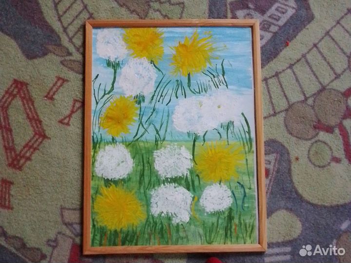 Картина одуванчики