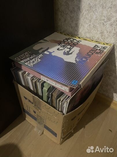 Виниловые пластинки коробка