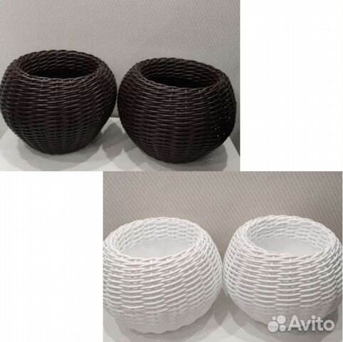 Кашпо горшок из ротанга новое