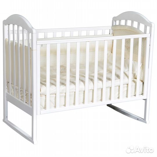 Кроватка детская колеса/качалка